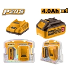 SET INCARCATOR+ACUMULATOR 20V/1*4Ah INGCO