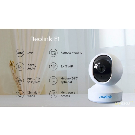 Cameră supraveghere video 3MP Reolink IP20