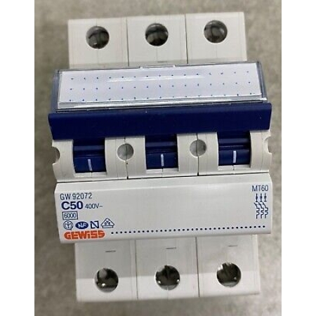 INTRERUPATOR AUTOMAT MCB 3P C50 6KA 3M GEWISS