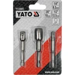 Set adaptor hexagonal pentru chei tubulare 65MM Yato