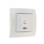 Întrerupător buton pentru sonerie incorporabil alb 10A IP44 220V rita Mutlusan