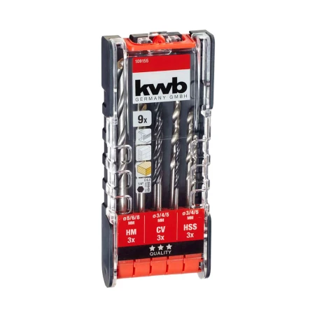 set burghie pentru lemn KWB