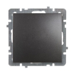 Выключатель одноклавишный встраиваемый черный 10A ИП20 220V NILSON