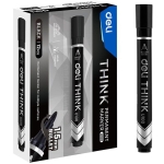 MARKER PERMANENT SUBTIRE NEGRU 1.5MM DELI