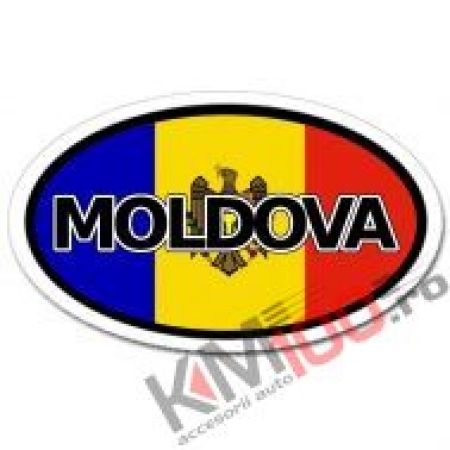 Наклейка 8*14 moldova