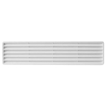 Вентиляционная решетка с сеткой белый пластик 453x91mm Ventika