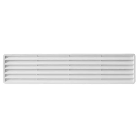 Grilaj de ventilare cu sită alb plastic 453x91mm Ventika