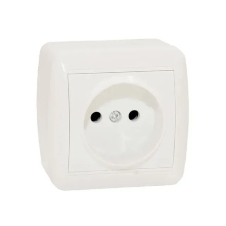 Priză albă aparentă 16A IP44 220V Elmos