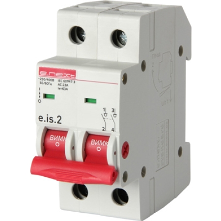 Выключатели нагрузки 63A 2P Enext