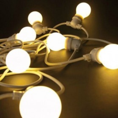 Гирлянда без лампочек белая 10xE27 5m LUMINA LED