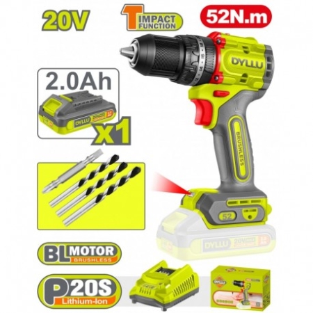 MASINA DE GAURIT SI INSURUBAT CU ACUM.20V/1X2.0Ah DYLLU