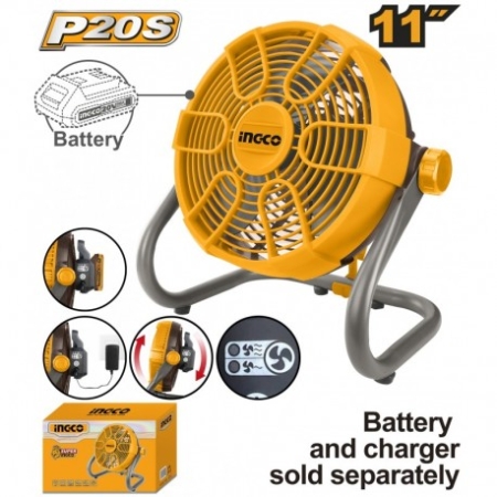 VENTILATOR FARA ACUMULATOR+220V INGCO