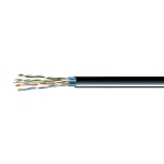 CABLU DE  DATE PENTRU EXTERIOR CAT.5E F/UTP 4X2X24 AWG NEGRU