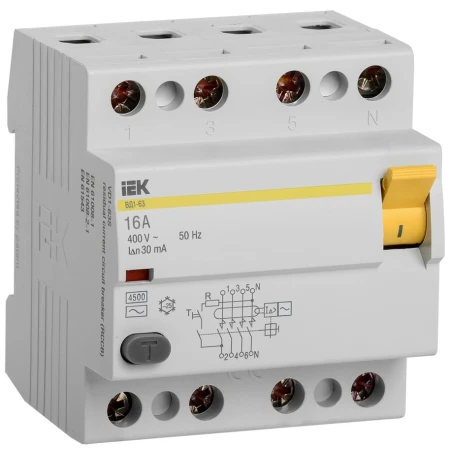 INTRERUPATOR AUTOMAT DIF.VD1-63 4P 100A 30MA IEK