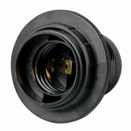 Патрон пластиковый E27 черная Enext