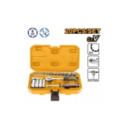 SE DE CAPURI TUBULARE 1/4 20 BUC INGCO