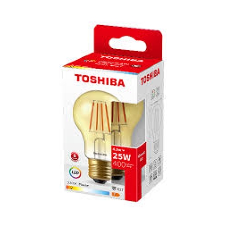 Bec LED cu filament 4,5W 2200K E27 A60 Toshiba