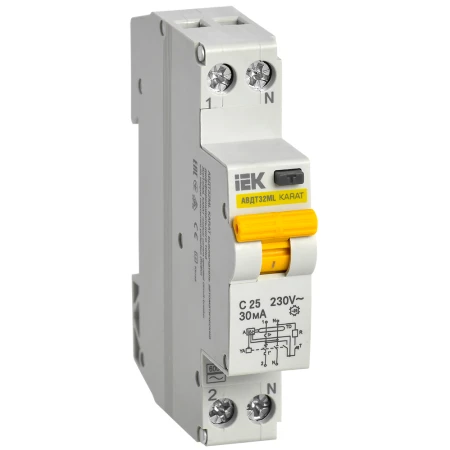 INTRERUPATOR AUTOMAT DIF. AVDT32ML 1P 16A 30MA CURBA C IEK