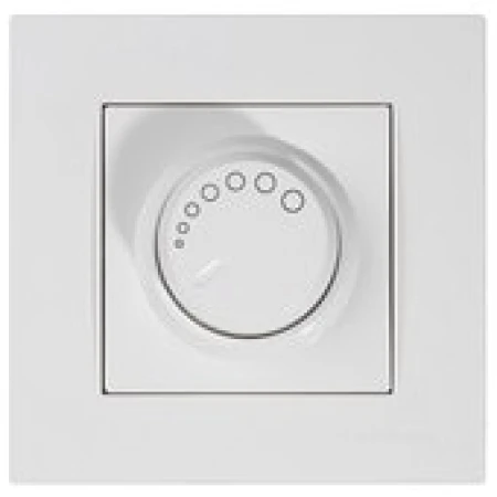 Dimmer встраиваемый с подсветкой белый 10A 220V rita Mutlusan