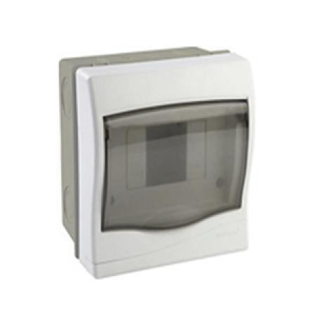 Щит для автоматов 4 модулей белый пластик Depa