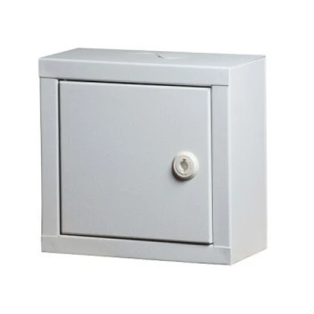 Металлический шкаф 12 модуля белый метал Enext