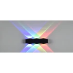 Фасадный фонарь 6В РГБ черный уличный 160X35X80MM 220V металл ИП65 LUMINA LED