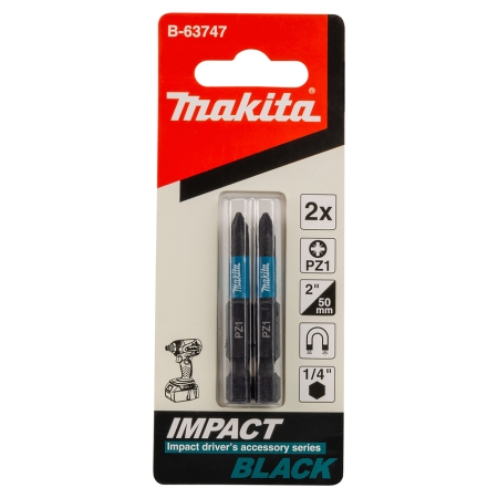 SET 2 BITI IMPACT HEX 1/4 PZ1 50MM MAKITA