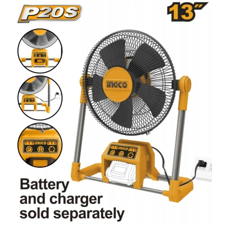 Вентилятор 20V+220V INGCO