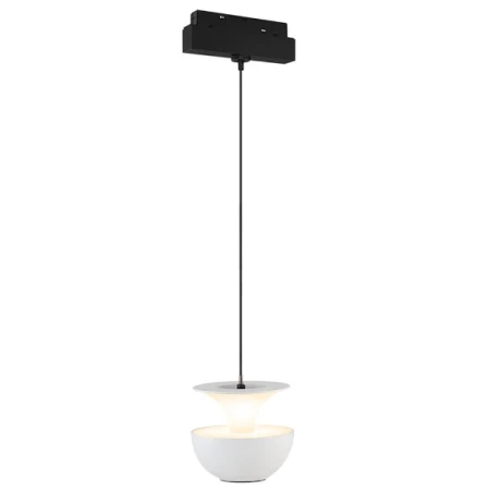 CORP ILUMINAT LED PEDANT 6W 4000K HALFMOON ALB