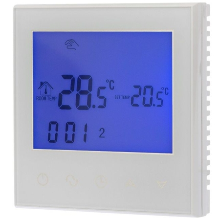 Termostat cu butoane tactile alb Rexant