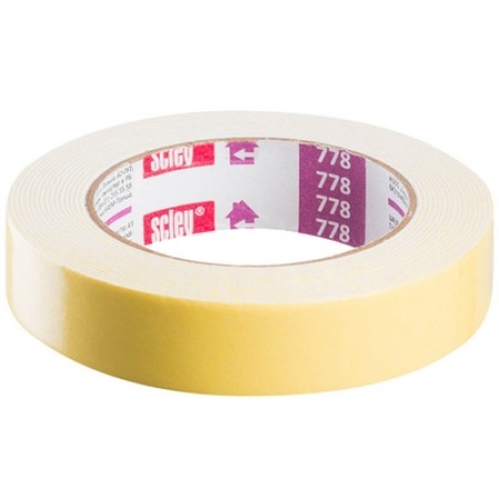 BANDA DUBLA ADEZIVA GALBENA 19MMX5M
