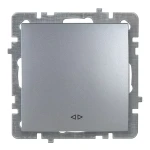 Întrerupător unitar cruce argintiu 10A IP20 220V NILSON