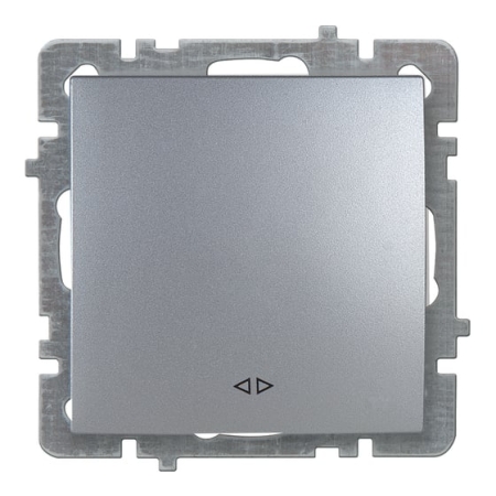 Întrerupător unitar cruce argintiu 10A IP20 220V NILSON