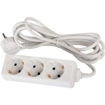 Prelungitor cu 3 prize cu împământare alb 3m 16A 3х1.0 mm² 220V Enext