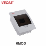 Распределительный шкаф 6 модулей ИП41 белый пластик