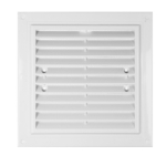 Вентиляционная решетка с сеткой белый пластик 1500 x 150 mm Ventika