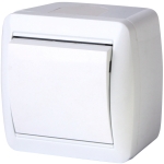 Выключатель одноклавишный накладной белый 220V 10A ИП44 220V Enext