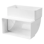 Соединитель воздуховодов белый 60 x 238 x 32 mm пластик Ventika