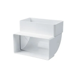 Соединитель воздуховодов белый пластик 55 x 110 x 100 mm Ventika