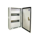 Щит для автоматов 24 модуля ИП54 серый метал