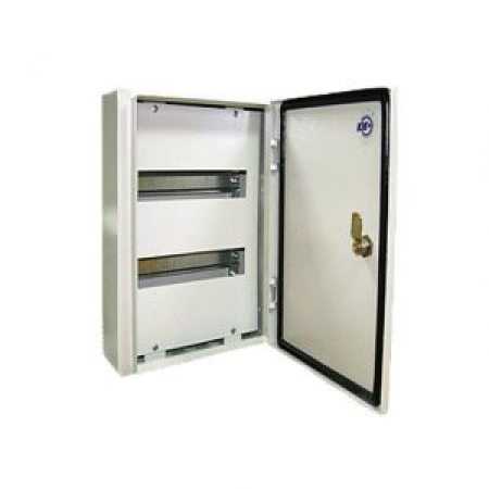 Щит для автоматов 24 модуля ИП54 серый метал