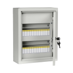 Металлический шкаф белый 24 модуля IP31 330*300*120mm метал