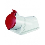 Розетка фиксированная с заземлением 380B 16A ИП44 5P 380B Scame