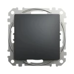 Întrerupător unitar cruce incorporabil cruce antracit 10A IP20 250V sedna Schneider