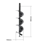 BURGHIU DE PAMANT L800MM D-150MM HUTER