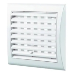 Вентиляционная решетка с сеткой белый пластик 193 x 188 x 18 mm Ventika