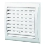 Grilaj de ventilare cu sită alb plastic 193 x 188 x 18 mm Ventika