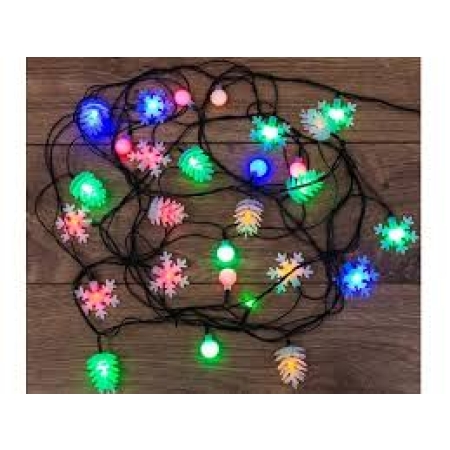 SET GHIRLANDA LED 20M 5V IP65 USB 3000K HOROZ