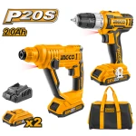 Masină de găurit/înșurubat 20V 2.0AH INGCO