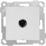 Розетка компьютерная встраиваемывая белая для ТВ белая ИП20 rita Mutlusan